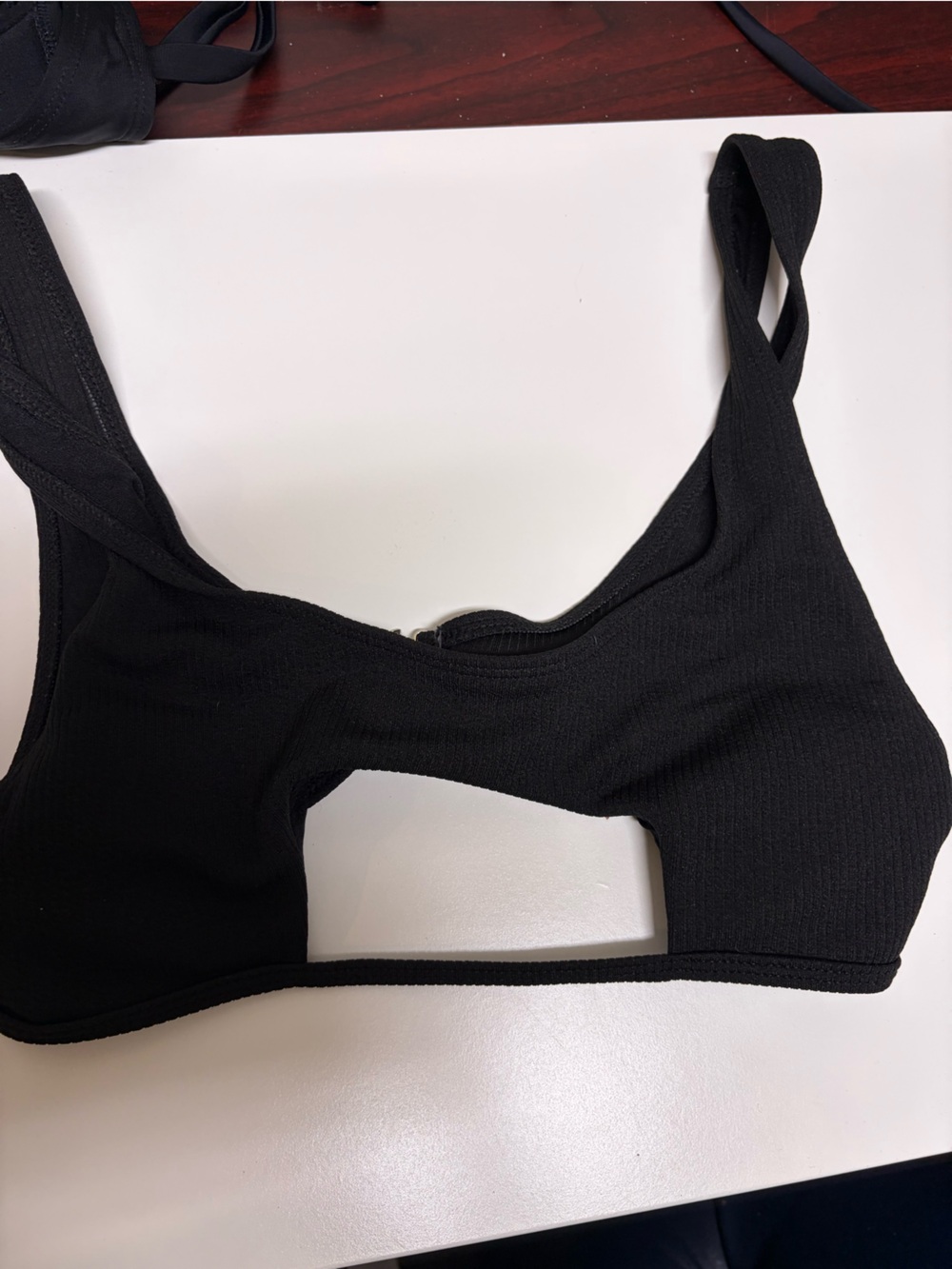Xhilaration Black Cutout Bikini Top